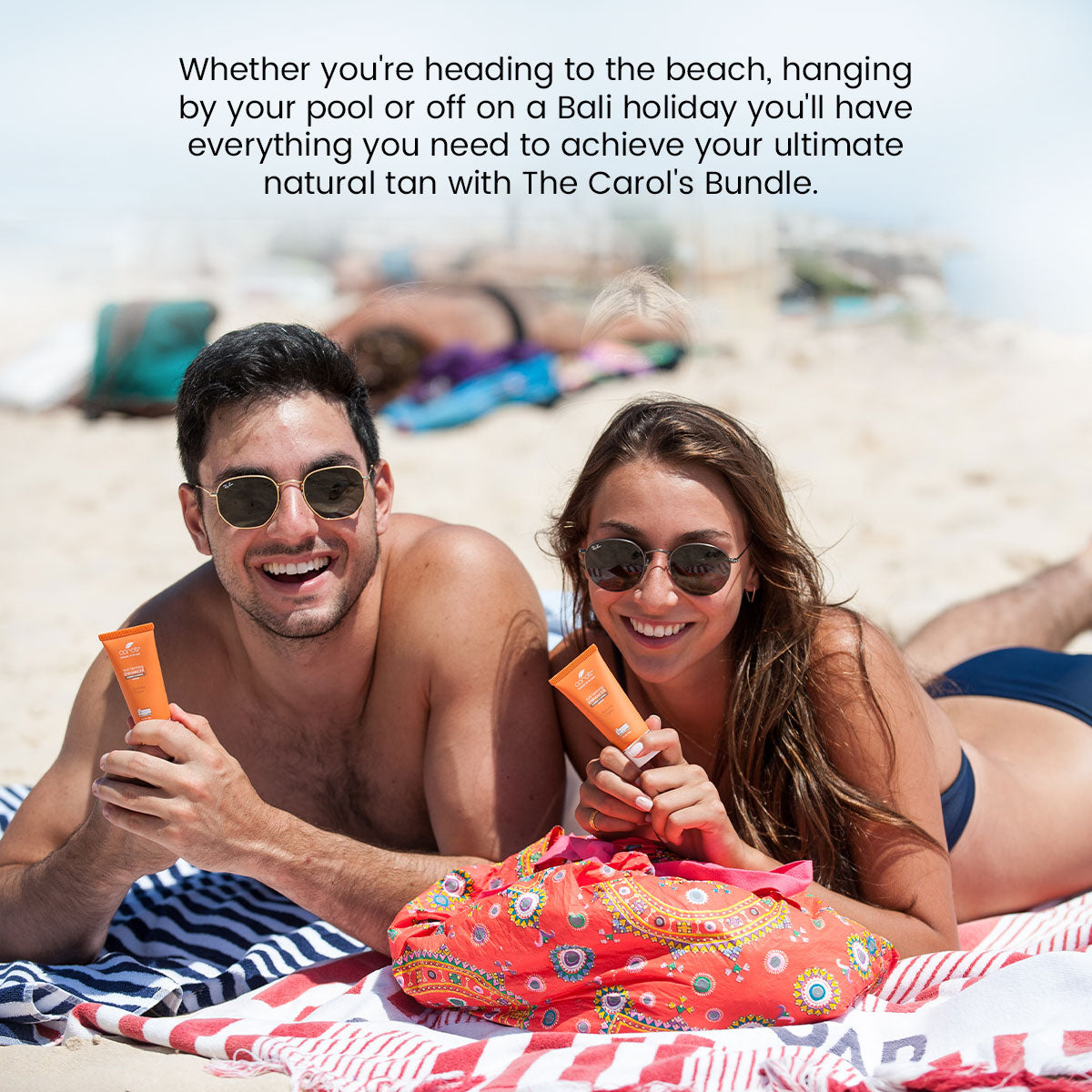 Beach-ready golden glow with Carol’s Beauty – natural glow skincare meets tan accelerator. Australia certified organic tanning enhancer for Bondi, Manly & Coogee lovers.