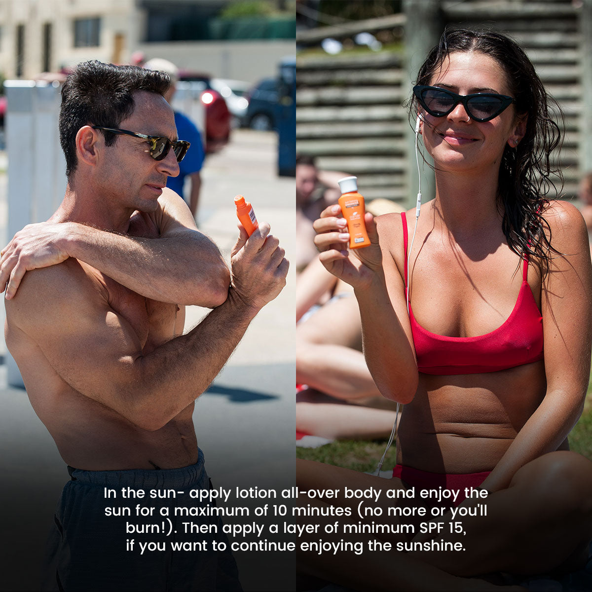 Summer in Sydney: Apply Carols Beauty Organic Sun Tanning Enhancer, enjoy the sun for 10 minutes, then apply SPF 15. Stay safe and sun-smart while enjoying the beautiful Sydney beaches.